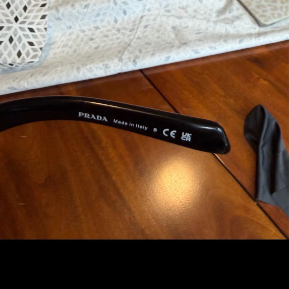 Prada Oversized Black Rectangular Sunglasses - image 6